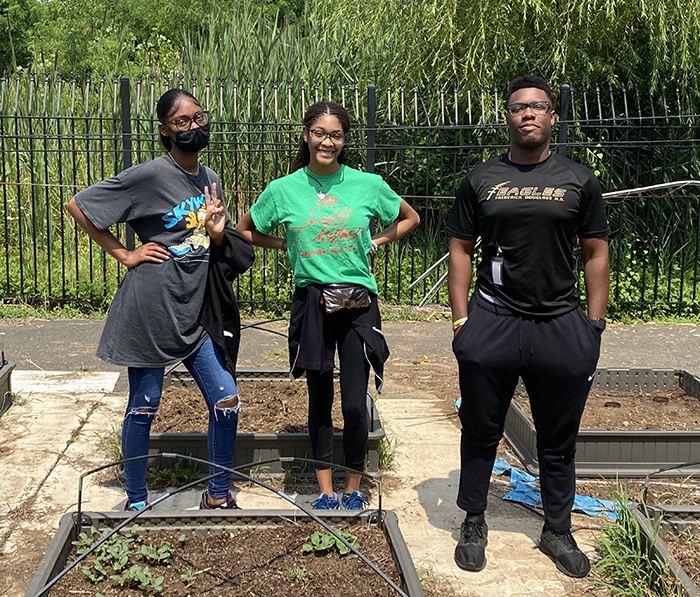 High School Volunteers Learn Urban Gardening At Mission of Love Charities