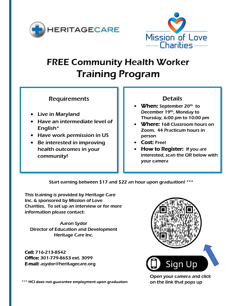 Free Community Health Worker Training Program