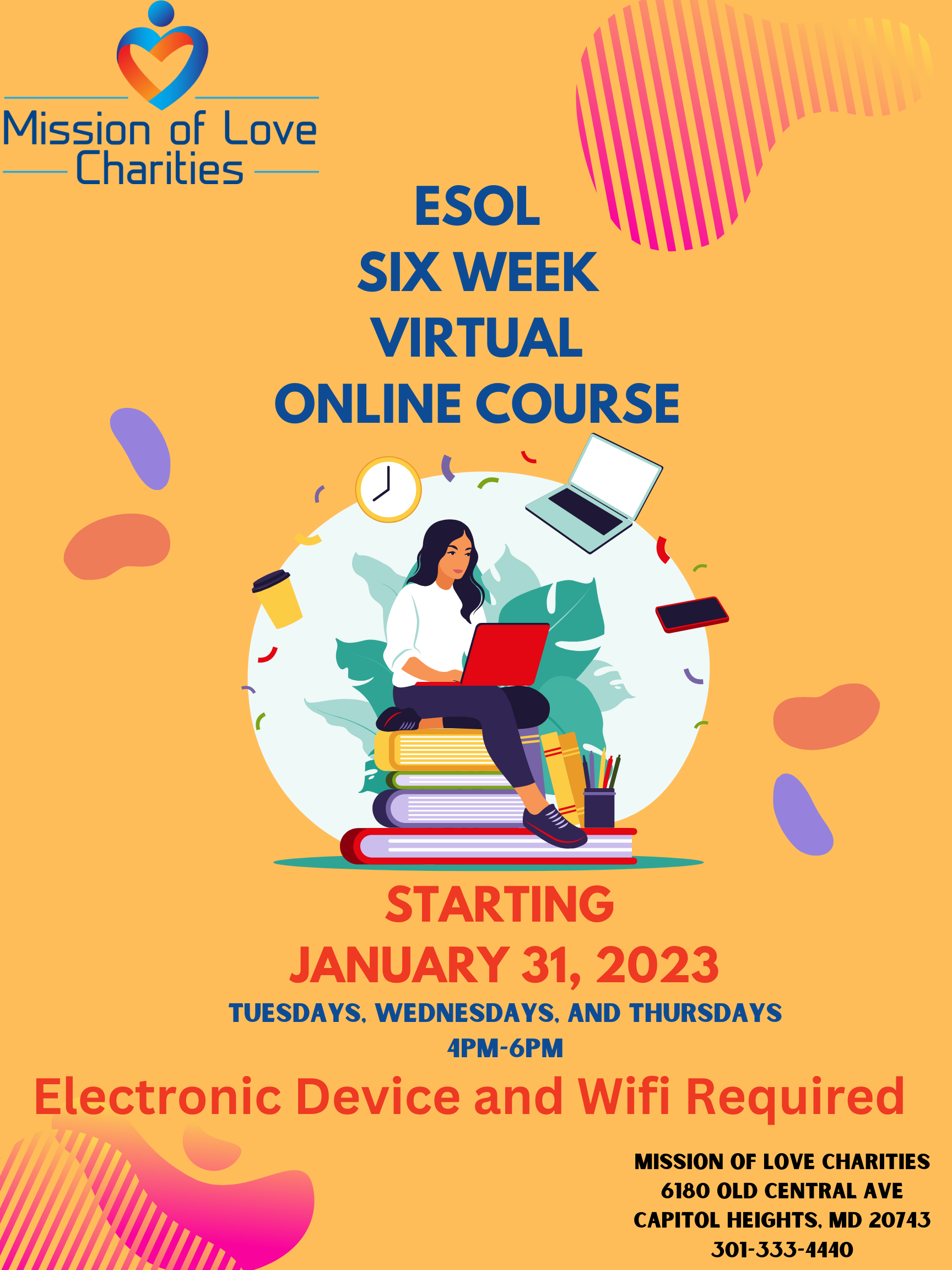 ESOL Six Week Virtual Online Course